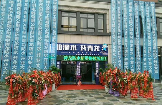 青龍家裝防水一日連開兩店，體驗(yàn)店達(dá)140家