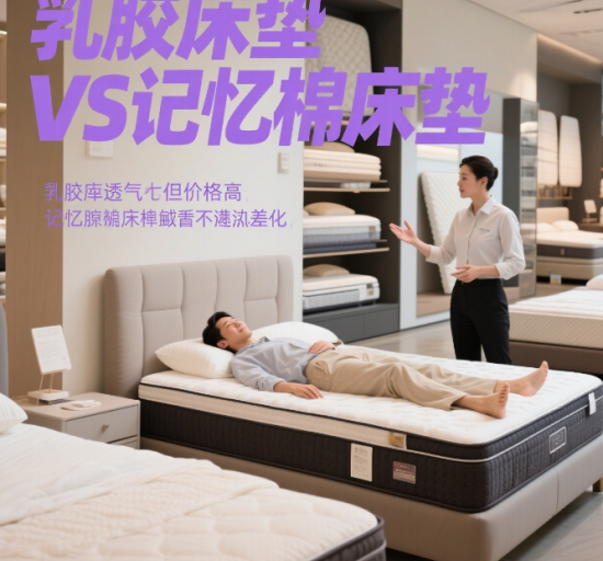 乳膠中國(guó)床墊品牌VS記憶棉床墊：6維度深度對(duì)比，這樣選省30%預(yù)算!