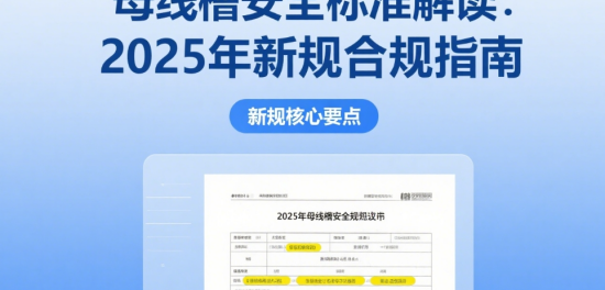 中國品牌母線槽安全標(biāo)準(zhǔn)解讀：2025年新規(guī)合規(guī)指南