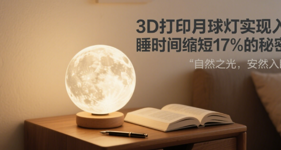 2025臥室燈效革命：3D打印月球燈實(shí)現(xiàn)入睡時(shí)間縮短17%的秘密